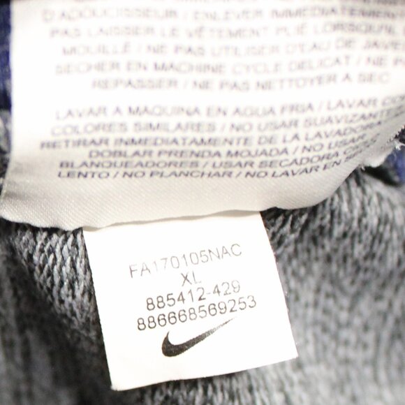 Nike Activewear Top Men's XL Blue Heather Dri-FIT Polyester - Picture 6 of 9